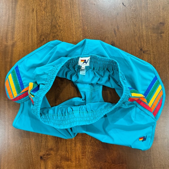 Aviator Nation Women’s 5 Stripe Flex Board Shorts Unlined Summer Preppy Size XL - Picture 4 of 7